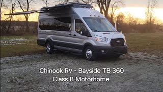 Ultimate Luxury 2024 Chinook RV Bayside TB 360 ClassB Motorhome built on the Ford Transit AWD 350HD [upl. by Mihar]