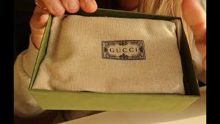 Gucci GG Marmont Card Case Wallet Unboxing [upl. by Marcella]