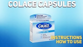 Colace capsules how to use Uses Dosage Side Effects Contraindications [upl. by Cletis]