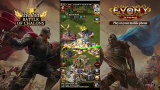 Evony Battle of Chalons Finals continent 2 [upl. by Tenn]