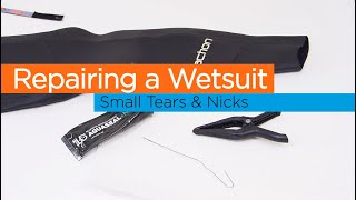 How to Repair a Ripped Wetsuit [upl. by Newberry239]