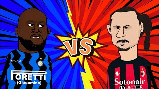 LUKAKU VS IBRAHIMOVIC  La verità  PARODIA CARTOON [upl. by Ynatsed]