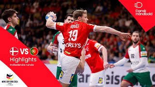 MATCH HIGHLIGHTS  Denmark vs Portugal  EHF EURO 2024 [upl. by Atiekahs129]