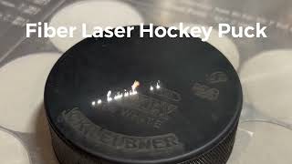 Personalized Hockey Pucks on CO2 Laser vs Fiber Laser [upl. by Furey313]