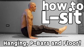 Calisthenics LSit Progression  Full Tutorial For Beginners [upl. by Anauqed]