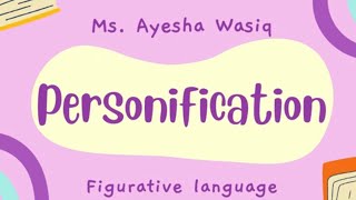 What is Personification  Definition with examples  Figurative Language literarydevices [upl. by Eek986]