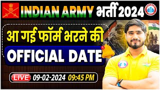 Indian Army भर्ती 2024 Army Official Update Army Online Form Age Limit Info By Dharmendra Sir [upl. by Gnouhk]