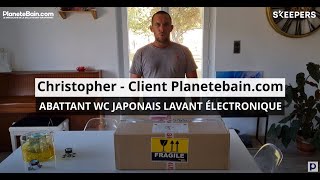 ABATTANT WC JAPONAIS LAVANT ÉLECTRONIQUE l’avis de Christopher client Planetebaincom [upl. by Nnaeiram111]