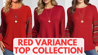 ❤️👚 Redefined Elegance Creative Red Sweatshirt Blouse Designs Inspired by Modlilly Collection [upl. by Hadihahs]