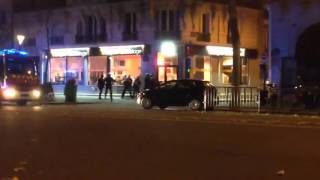 ParisAttacks  Shootout between Paris police and terrorists at Le Bataclan [upl. by Earized]