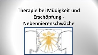 Nebennierenschwäche und Nebennierenschwäche  Therapie  von GANZMEDIZIN in Obersulm [upl. by Etep275]