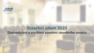 Stavební zákon – Zjednodušení a zrychlení povolení stavebního záměru [upl. by Atteoj27]