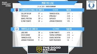 Mirfield CC 2nd XI v Lascelles Hall CC 2nd XI [upl. by Lyndon]