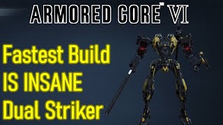 Armored Core 6 fast build is BROKEN OP Dual Striker lightweight build with insane damage [upl. by Marigolde497]