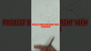 ORTHOGRAPHIC PROJECTION engineeringdrawing technicaldrawing shortfeeds orthographicdrawing [upl. by Rosaline907]