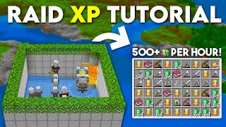 Raid Farm Minecraft Bedrock 121 Tutorial MCPEXboxPS4Nintendo SwitchWindows10 [upl. by Heigho]