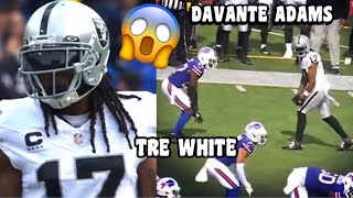 Davante Adams Vs Tre’Davious White 🔥 WR vs CB Raiders vs Bills 2023 highlights [upl. by Epul473]