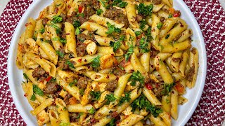 Minced Meat Pasta Recipe with Chicken [upl. by Burgener]