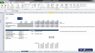 Sensitivity analysis for WACC and perpetuity growth 2019 [upl. by Giffard]