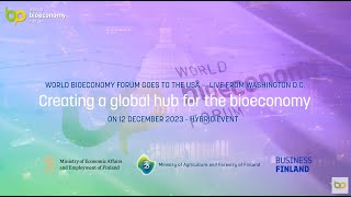 The World BioEconomy Forum Goes to the USA — live from Washington DC on 12 December [upl. by Elocel]