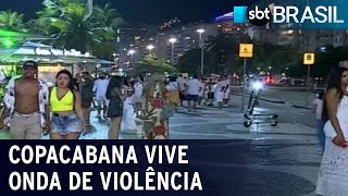 Devido à violência em Copacabana PM usará identificação facial no Ano Novo  SBT Brasil 051223 [upl. by Sined]