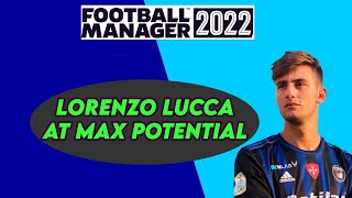 THE BEST TARGET MAN IN FM22  Lorenzo Lucca At MAX POTENTIAL In Football Manager 2022 [upl. by Merriman]