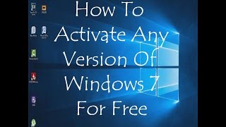 How To Activate Windows 7 For Free 2016 [upl. by Beedon556]