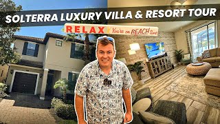 VACATION VILLA TOUR Solterra Resort Davenport Florida vacation home near Disney World amp Universal [upl. by Htrag712]