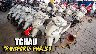 LEILÃO DE MOTOS RECUPERADAS DE BANCOS tchau transporte público [upl. by Sartin]