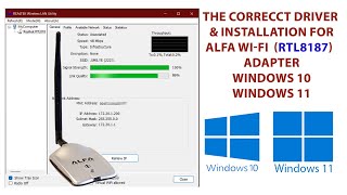 How to Install Alfa WiFi Driver in Windows 10 amp Windows 11 Correctly [upl. by Sej550]