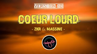 8D AUDIO 🎧 Zkr  Cœur Lourd ft Massine byGaby8D [upl. by Debera209]