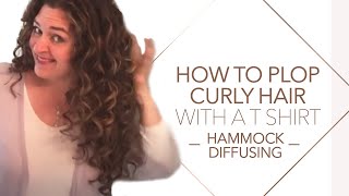 Plopping for wavy curly hair  overnight routine does it work [upl. by Eolhc]