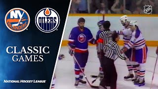 NHL Classic Games 1984 Islanders vs Oilers Stanley Cup Final Gm5 [upl. by Cinamod]