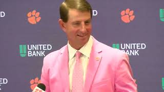 Clemson 48 Virginia 31 Dabo Swinney postgame pt 1 [upl. by Adelina872]