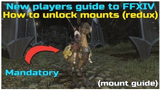 New players beginners guide to ffxiv How to unlock your chocobo mount redux [upl. by Camp577]