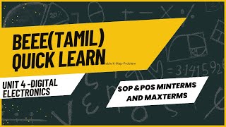 SOP POS Minterms and Maxterms [upl. by Coppola]