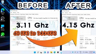 Optimize CPU for Gaming without clocking  Boost CPU Performance and Speed in Windows 11 [upl. by Latsirhc]