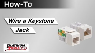 How To Wire a Keystone Jack [upl. by Skye]