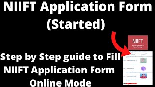 NIIFT Application Started  How to Fill Official NIIFT Mohali Application Form Online mode [upl. by Yelkrab]