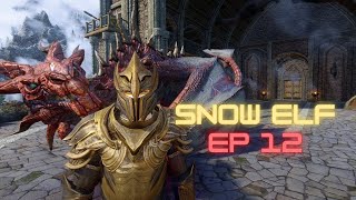 Snow Elf  EP 12  Skuldafn amp Alduin  Skyrim Requiem 3BFTweaks 42 Permadeath [upl. by Elletsirhc]