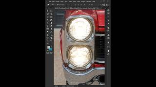 Adobe Photoshop Tutorial  How to make light effect with car photoshop photoshoptutorial [upl. by Shiau]