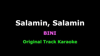 Salamin Salamin  Karaoke BINI [upl. by Cacilie]