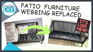 How to Replace Your Patio Furniture Webbing Without Spending a Fortune [upl. by Nnylirehs]