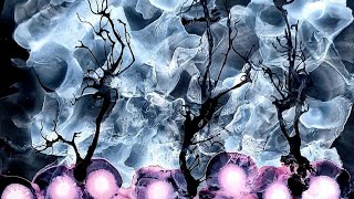 Alcohol Ink Fluid Art Tutorial On black Nara Paper  nr 90 [upl. by Schaper571]