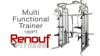 180PT MultiFunctional Trainer  Weight Pulleys  Smith Machine  Power Rack [upl. by Elleirad]