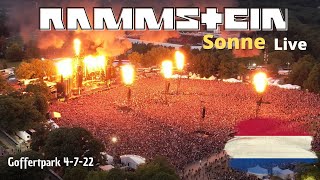 Rammstein  Sonne LIVE Amazing Drone View  European Stadium Tour  Goffertpark Nijmegen 472022 [upl. by Olgnaed]