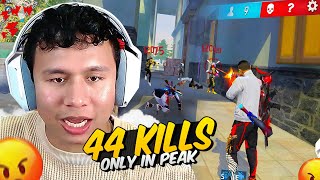 44 Kills Nonstop Battle in Peak 😱 Only Pro Grandmaster Top 1 Lobby  Tonde Gamer [upl. by Celinka]