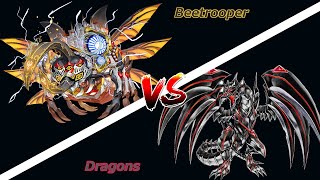 YuGiOh Master Duel  Beetrooper w quotCquot cards vs Dragon deck  Based rank match to Gold IV [upl. by Hsizan]