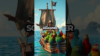 Parrot Pirates Lost at Sea and Loving It 🏴‍☠️🐦 Shorts [upl. by Asila]