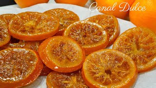 NARANJA ESCARCHADA O CONFITADAS FÁCILES Y RÁPIDAS  Canal Dulce [upl. by Ahseihs]